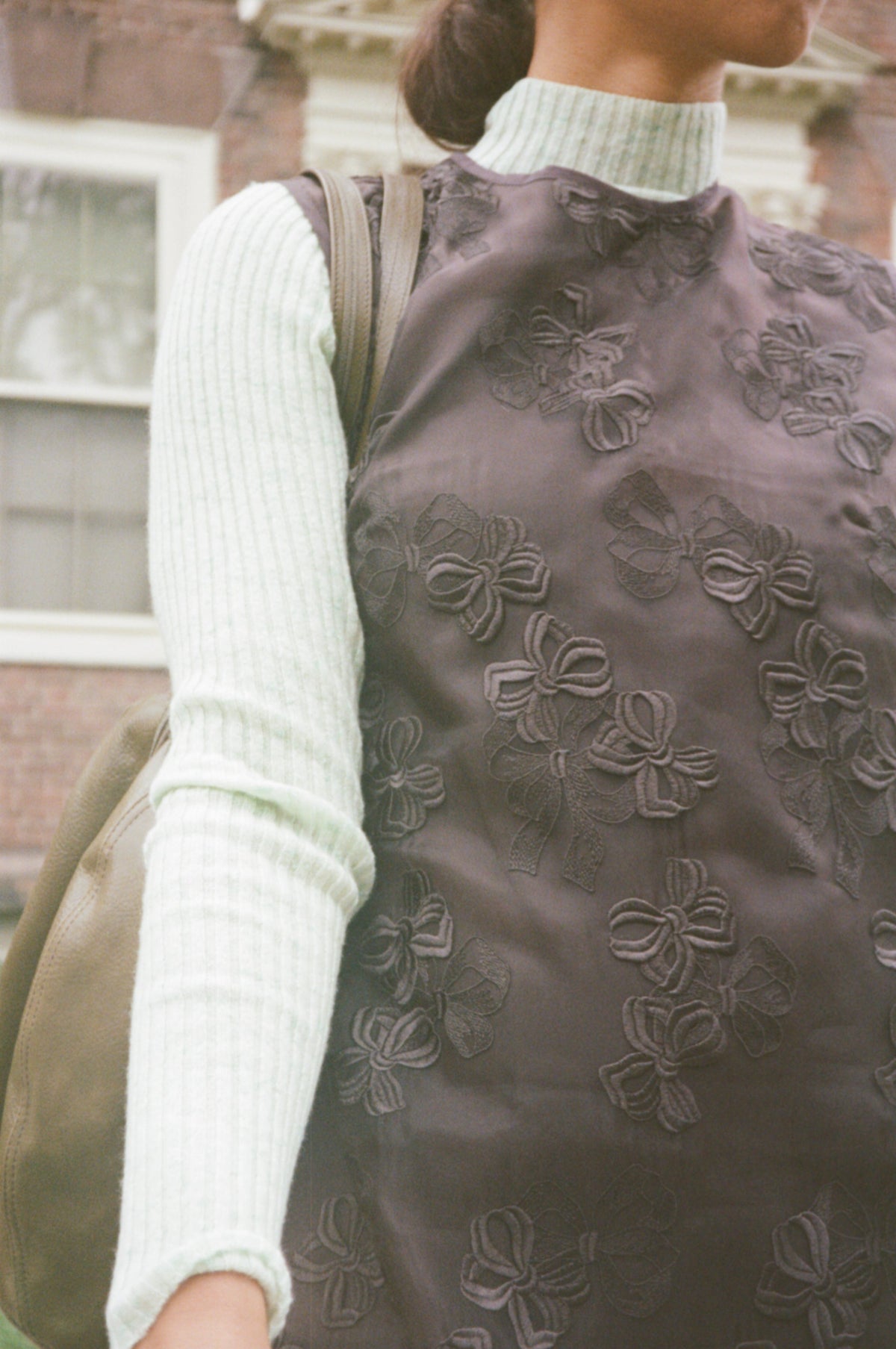 CECILIE BAHNSEN Devin Rosette Organza Dress
