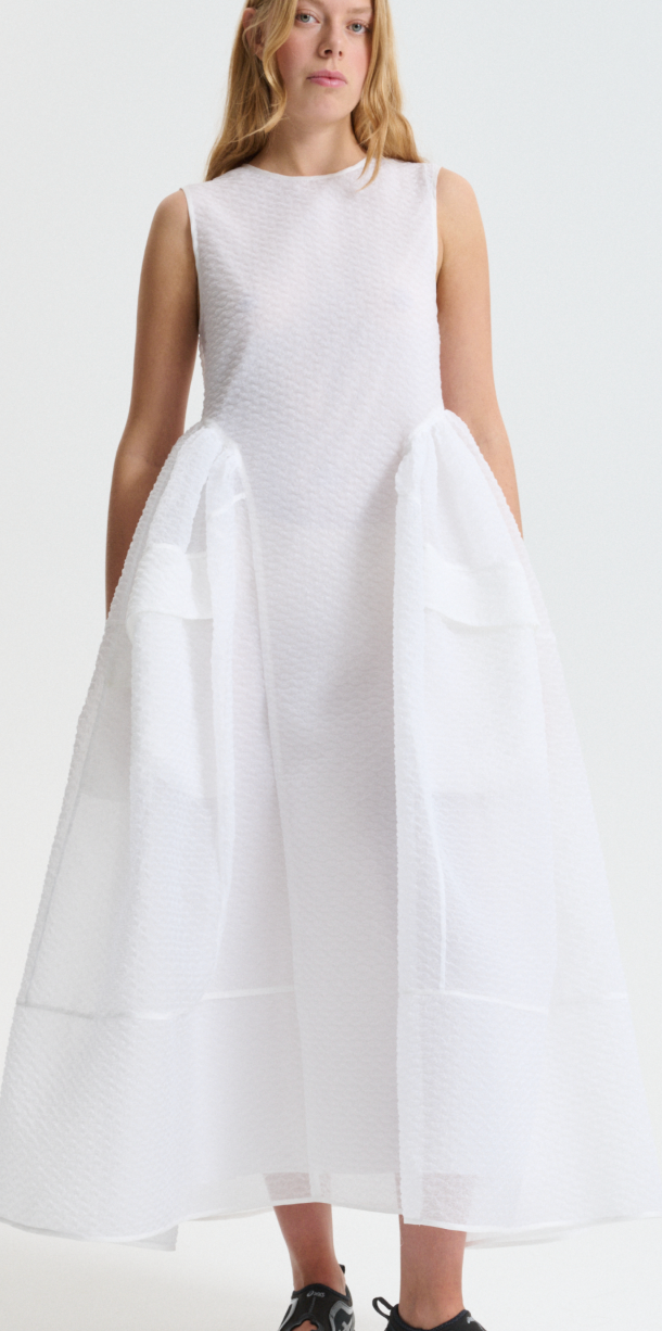 CECILIE BAHNSEN Duana Dress in White