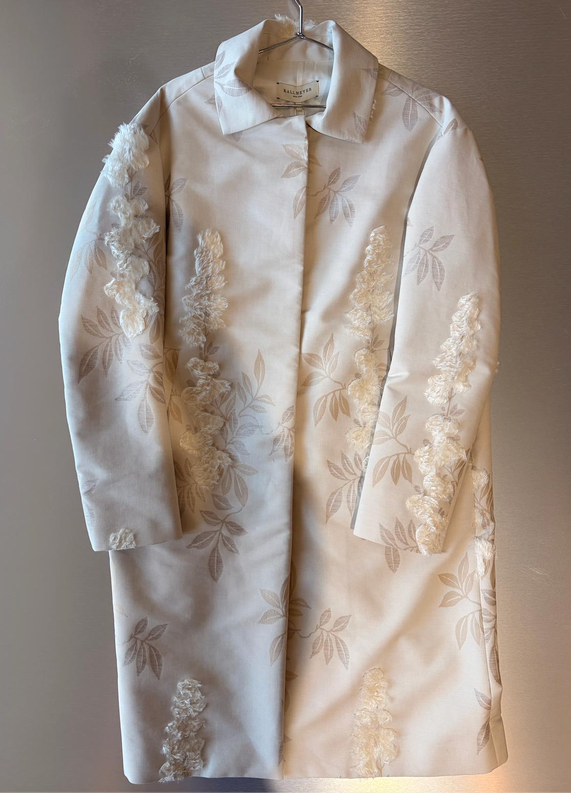 KALLMEYER Lucien Car Coat in Eyelash Jacquard
