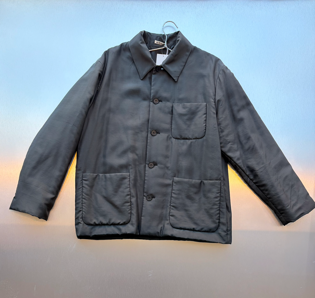 AURALEE Light Silk Padded Blouson