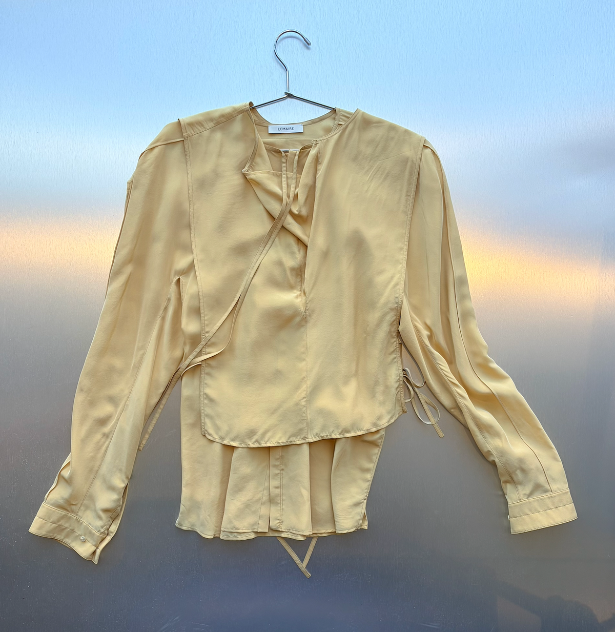 LEMAIRE Two Layers Blouse in Custard