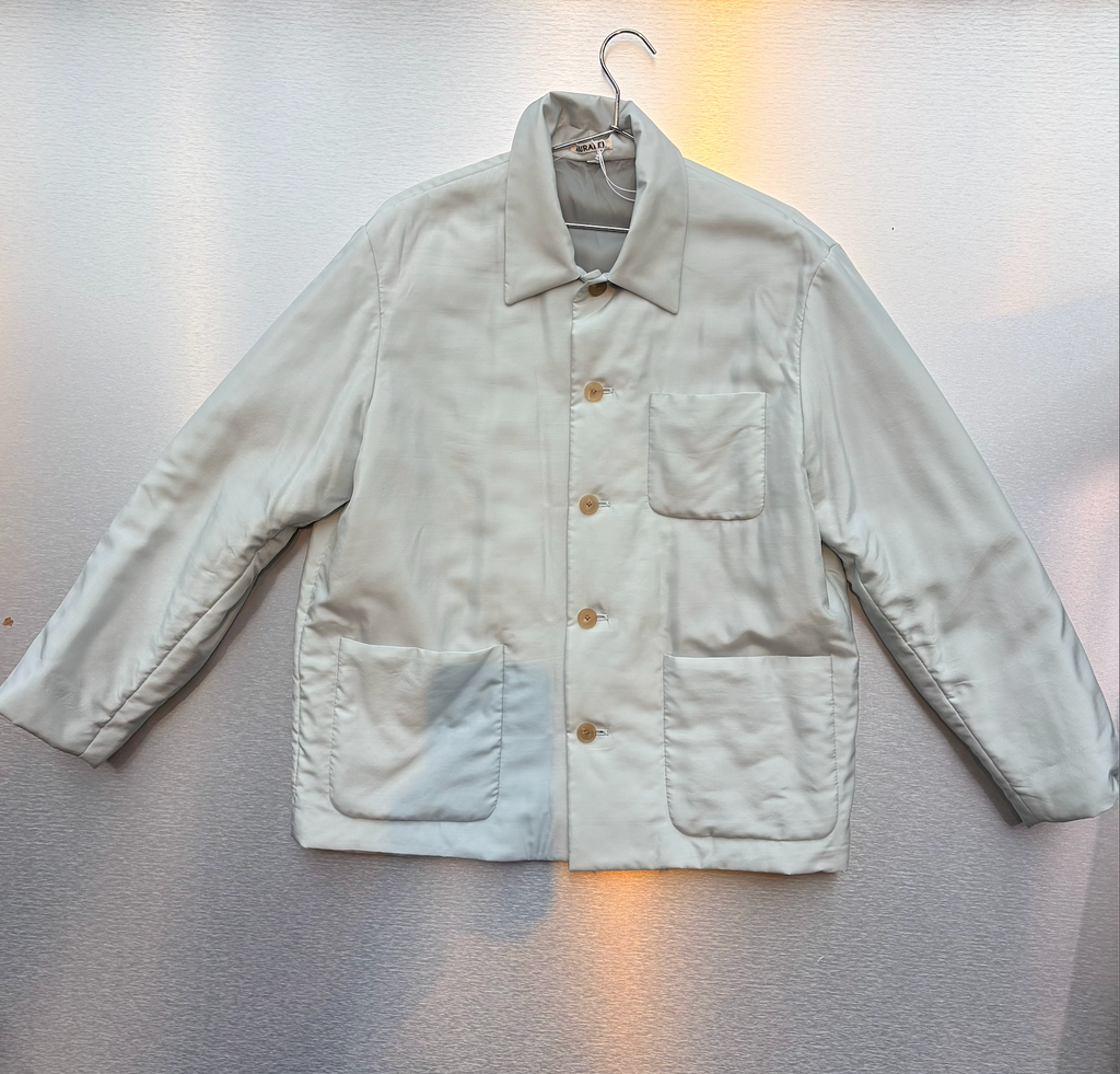 AURALEE Light Silk Padded Blouson