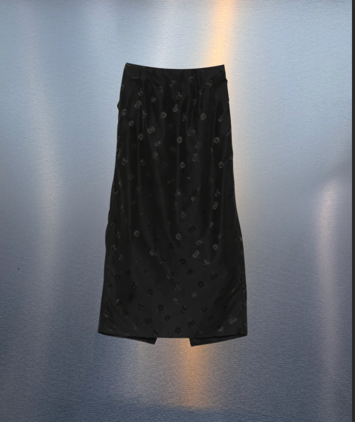 CECILIE BAHNSEN Umina Skirt Ditsy Bellis in Black