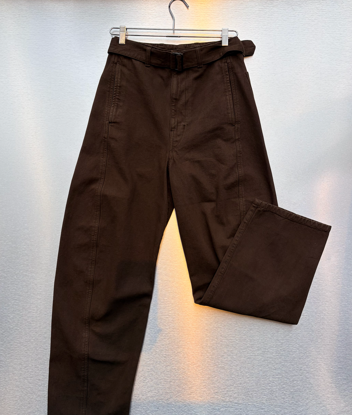 LEMAIRE Twisted Belted Pants in Ristretto