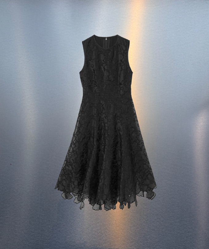 CECILIE BAHNSEN Foress Dress in Black