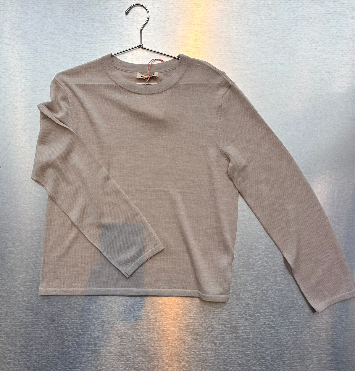 B SIDES Classic Crewneck Pullover in Dove Grey