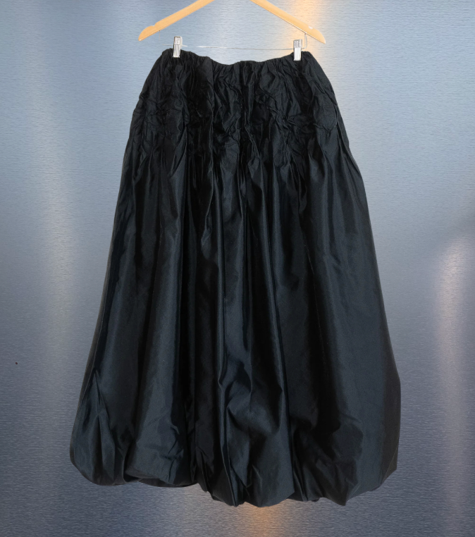 KALLMEYER Linden Skirt Scrunchie Taffeta in Black