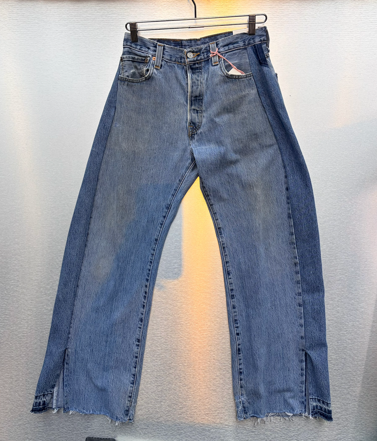 B SIDES Reworked Split Hem in Vintage Indigo